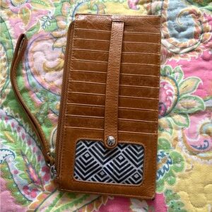 HOBO Tan Leather Wallet